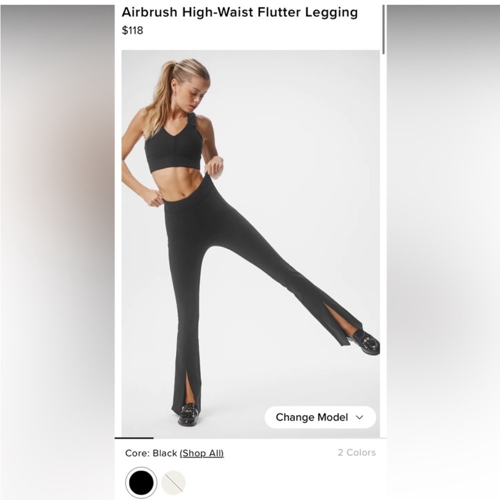 Alo Airbrush Flutter Legging Split Front - Picture 5 of 16